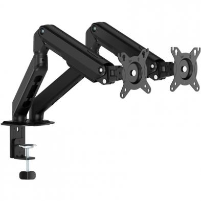 Soporte de Mesa con Contrapeso para 2 Monitores Aisens DT32TSR-451/ Giratorio/ Inclinable/ hasta 9kg