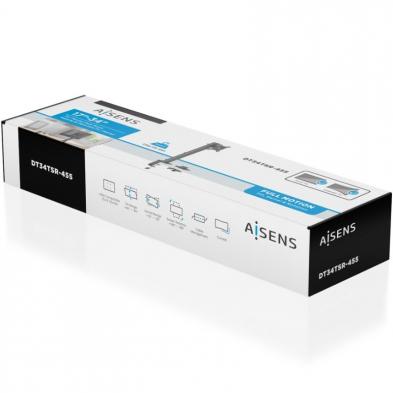 Soporte de Mesa para Monitor Aisens DT34TSR-455/ Giratorio/ Inclinable/ hasta 12kg