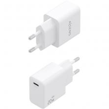 Cargador de Pared GaN Aisens A110-1023/ 1xUSB Tipo-C/ 20W/ Blanco