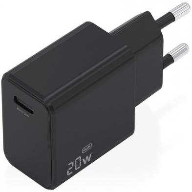 Cargador de Pared GaN Aisens A110-1024/ 1xUSB Tipo-C/ 20W/ Negro