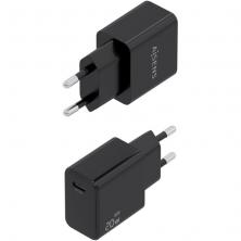 Cargador de Pared GaN Aisens A110-1024/ 1xUSB Tipo-C/ 20W/ Negro
