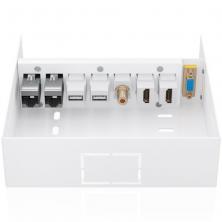 Caja de Conexiones Aisens A127-1031/ VGA - 2x HDMI - Jack 3.5 - 2x USB-B - 2x RJ45