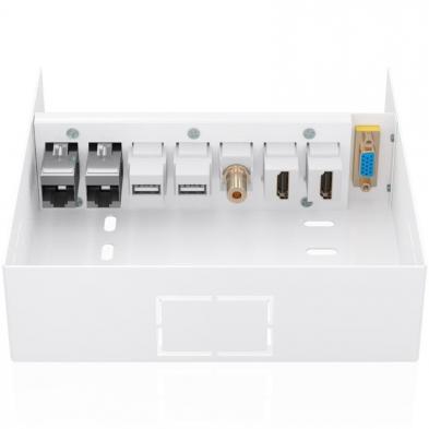 Caja de Conexiones Aisens A127-1031/ VGA - 2x HDMI - Jack 3.5 - 2x USB-B - 2x RJ45