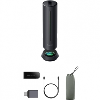 Altavoz/Microfono Portátil para Conferencias Insta360 Wave/ USB-Bluetooth/ Negro