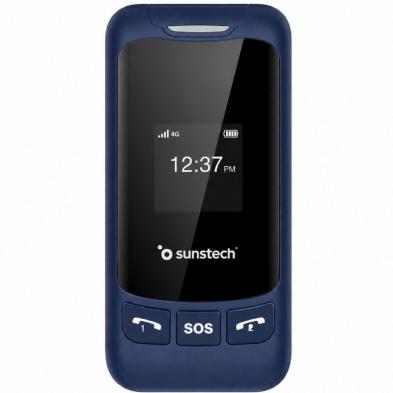 Teléfono Móvil Sunstech CELT26 para Personas Mayores/ Azul