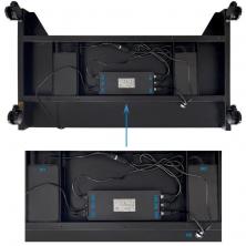 Soporte de Suelo Eléctrico/ Inclinable/ Ajustable con Ruedas TooQ UROS FSM03-B para TV 52-84'/ hasta 100kg