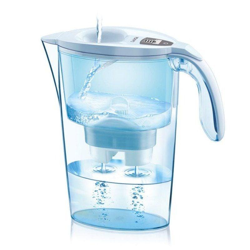Jarra Filtrante Laica Stream Line/ Capacidad 2.3L/ Blanca