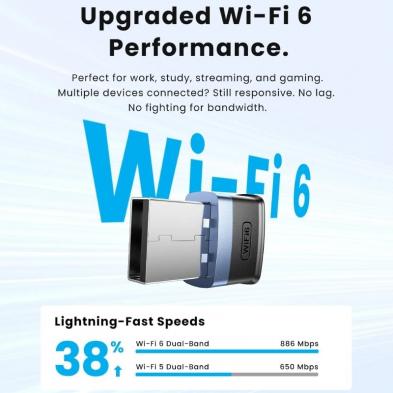 Adaptador USB - WiFi Vention KDEB0/ 900Mbps