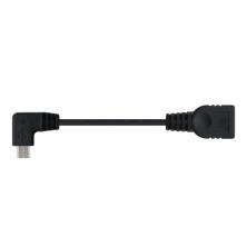 Cable USB 2.0 Nanocable 10.01.3600/ MicroUSB Macho - USB Hembra/ 15cm/ Negro