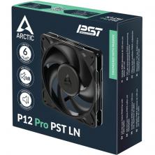 Ventilador Arctic P12 P12 Pro PST LN/ 12cm/ Negro