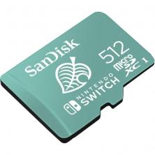 Tarjeta de Memoria SanDisk Nintendo Switch 512GB microSD XC UHS-I/ Clase 10/ 100MBs
