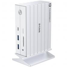 Docking Thunderbolt 4 D-Link DUF-E01/E/ 5xUSB/ 2xUSB Tipo-C/ 2xThunderblot/ 1xDisplayPort/ 1xHDMI 4K/ 1xRJ45/ 1xJack 3.5/ 1xLect