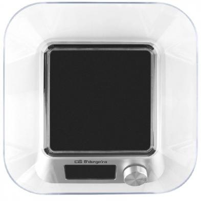 Báscula de Cocina Electrónica Orbegozo PC 1030 A/ hasta 5kg/ Plata