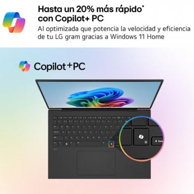 Portátil LG Gram 16UD55U-G.AX55BN Ryzen AI 5 430/ 16GB/ 512GB SSD/ 16'/ Sin Sistema Operativo