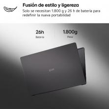 Portátil LG Gram 16UD55U-G.AX55BN Ryzen AI 5 430/ 16GB/ 512GB SSD/ 16'/ Sin Sistema Operativo