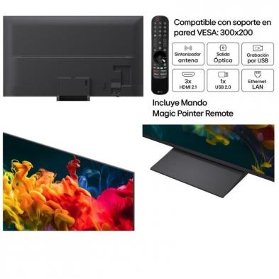 Televisor LG QNED evo AI QNED8EB Mini LED 75QNED8EB3A 75'/ Ultra HD 4K/ Smart TV/ WiFi