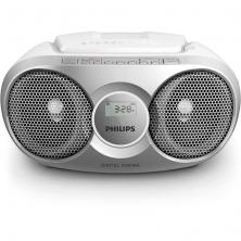 Radio CD Philips AZ215S/ 3W RMS/ con Cable/ Plata