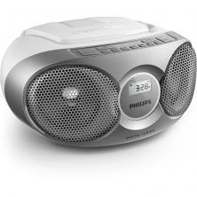 Radio CD Philips AZ215S/ 3W RMS/ con Cable/ Plata