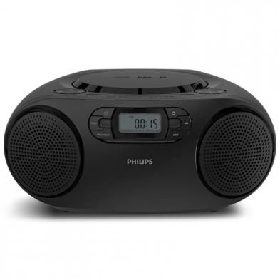 Radio CD Philips TAZ2000B/ 3W RMS/ con Cable/ con Pilas/ Negra