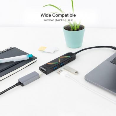 Docking USB Tipo-C Nanocable 10.16.0401/ 2xUSB/ 1xUSB Tipo-C PD/ 1xHDMI 4K