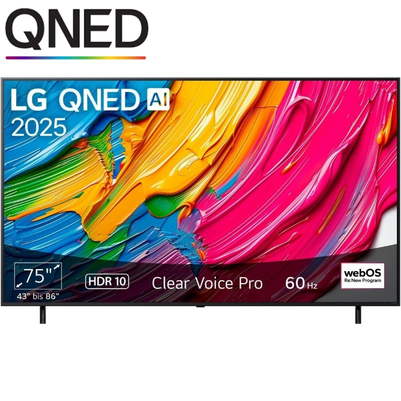 Televisor LG QNED AI QNED80 75QNED80A6A 75'/ Ultra HD 4K/ Smart TV/ WiFi