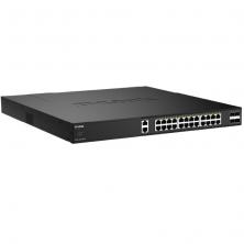 Switch Gestionable D-Link DXS-1250-28YP/E 24 Puertos/ RJ-45 10Gbps/ SFP/ PoE