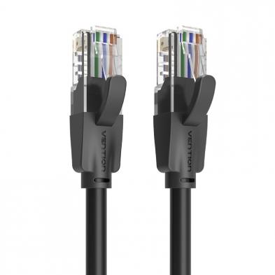 Cable de Red RJ45 UTP Vention IBEBY Cat.6/ 30cm/ Negro