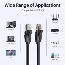 Cable de Red RJ45 UTP Vention IBEBY Cat.6/ 30cm/ Negro