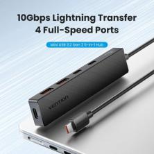 Hub USB Tipo-C 3.2 Vention CKDBB/ 2xUSB/ 2xUSB Tipo-C/ 1xUSB Tipo-C PD