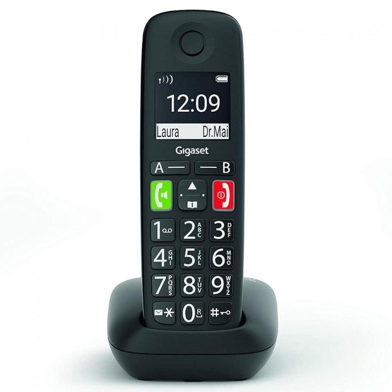 Teléfono Inalámbrico Gigaset E290/ Negro