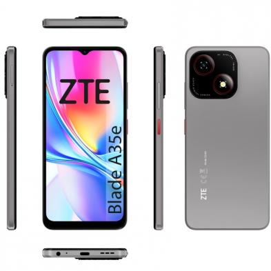 Smartphone ZTE Blade A35E 2GB/ 64GB/ 6.52'/ Gris Oscuro