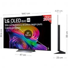 Televisor LG OLED evo AI C6 OLED65C66LB 65'/ Ultra HD 4K/ Smart TV/ WiFi
