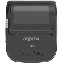 Impresora de Tickets Approx appPOS80PORTABLEWIFI/ Térmica/ Ancho papel 80mm/ USB-Bluetooth-WiFi/ Negra