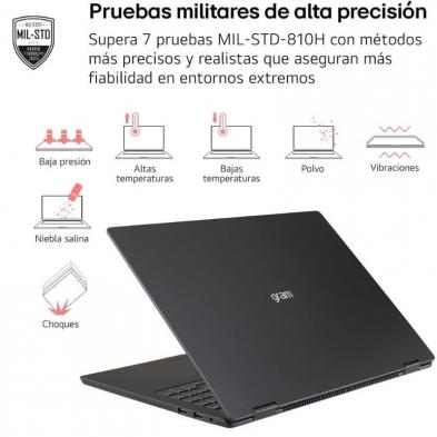 Portátil LG Gram 14ZD90U-G.AX85BN Intel Core Ultra 7-355/ 32GB/ 512GB SSD/ 14'/ Sin Sistema Operativo