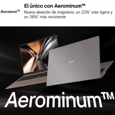 Portátil LG Gram Pro 16ZD90U-G.AX85BN Intel Core Ultra 7-355/ 32GB/ 512GB SSD/ 16'/ Sin Sistema Operativo