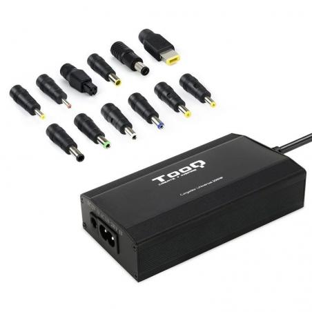Cargador de Portátil TooQ TQLC-100BS01M/ 100W/ Manual/ 12 Conectores/ Voltaje 12-24V - Imagen 1