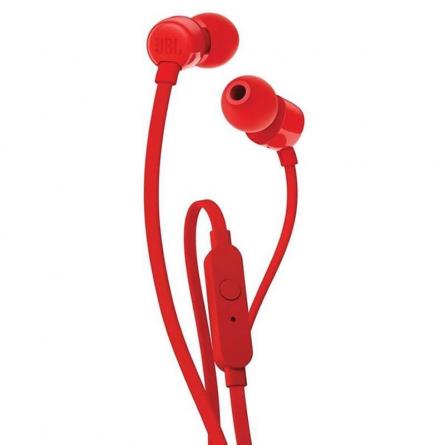Auriculares Intrauditivos JBL T110/ con Micrófono/ Jack 3.5/ Rojos - Imagen 1