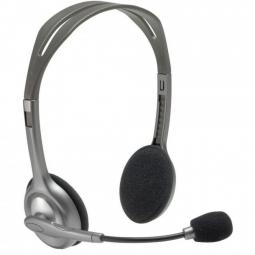 Auriculares Logitech H110/ con Micrófono/ Jack 3.5/ Plateados - Imagen 1