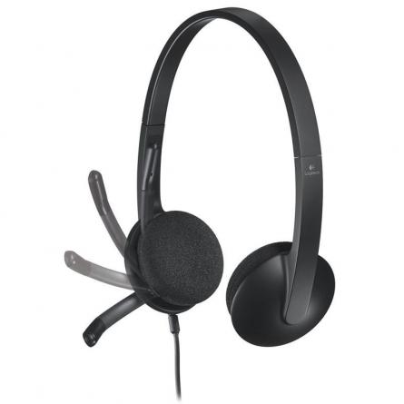 Auriculares Logitech H340/ con Micrófono/ USB/ Negros - Imagen 1