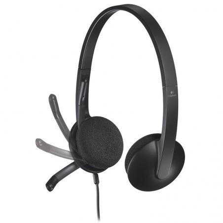 Auriculares Logitech H340/ con Micrófono/ USB/ Negros - Imagen 1