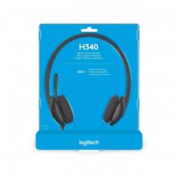Auriculares Logitech H340/ con Micrófono/ USB/ Negros - Imagen 3