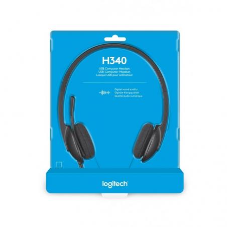 Auriculares Logitech H340/ con Micrófono/ USB/ Negros - Imagen 3
