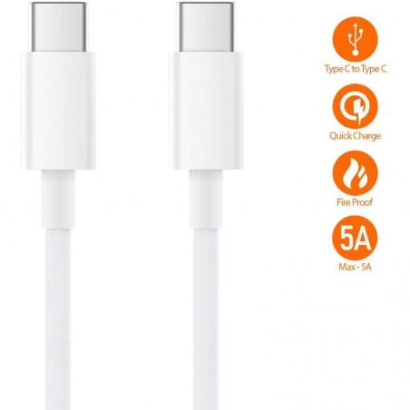 CABLE USB TIPO-C A USB TIPO-C XIAOMI SJV4108GL - 1.5M - Imagen 1
