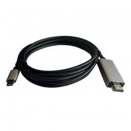 Cable HDMI 3GO C137/ HDMI Macho - USB Tipo-C Macho/ 2m/ Negro - Imagen 1
