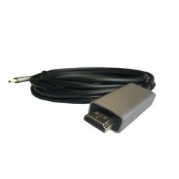 Cable HDMI 3GO C137/ HDMI Macho - USB Tipo-C Macho/ 2m/ Negro - Imagen 1