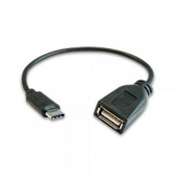Cable USB 2.0 3GO C135/ USB Tipo-C Macho - USB Hembra/ 20cm/ Negro - Imagen 1