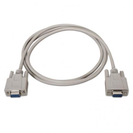 Cable Serie NULL Modem Aisens A112-0067/ DB9 Hembra - DB9 Hembra/ 1.8m/ Beige - Imagen 2