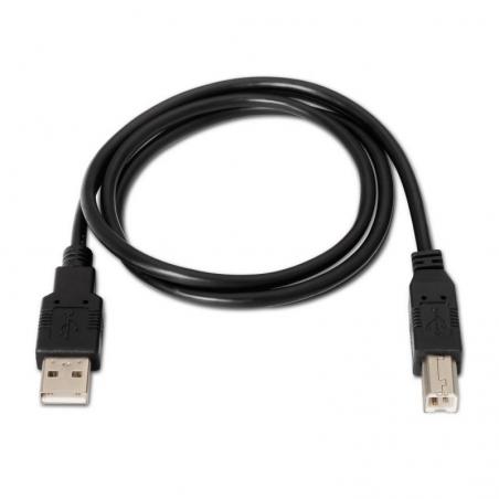 Cable USB 2.0 Impresora Aisens A101-0008/ USB Macho - USB Macho/ 4.5m/ Negro - Imagen 2