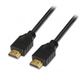 Cable HDMI 1.4 Aisens A119-0093/ HDMI Macho - HDMI Macho/ 1m/ Negro - Imagen 1