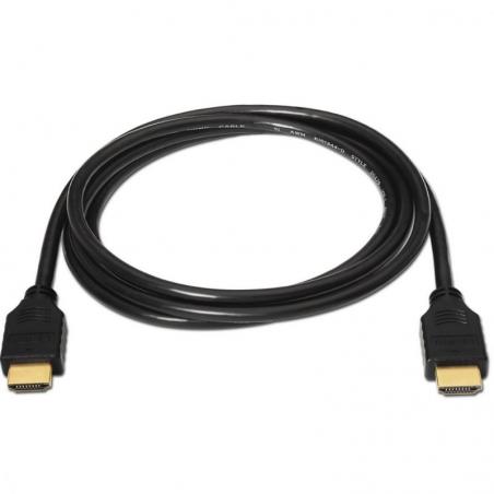 Cable HDMI 1.4 Aisens A119-0093/ HDMI Macho - HDMI Macho/ 1m/ Negro - Imagen 2
